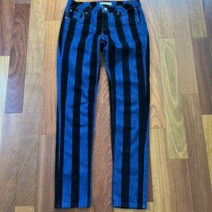 Cielo Velvet Stripe & denim Jeans